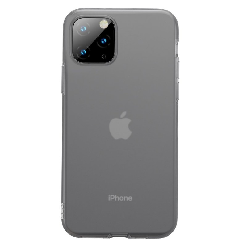 Θήκη iPhone 11 Pro Max Back Cover Σιλικόνης - 4883 - Μαύρο - Baseus