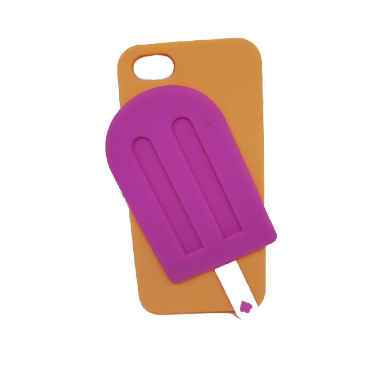 Θήκη iphone 5 / 5s / SE Παγωτό 3D Σιλικόνης - 3964 - Πορτοκαλί - ΟΕΜ