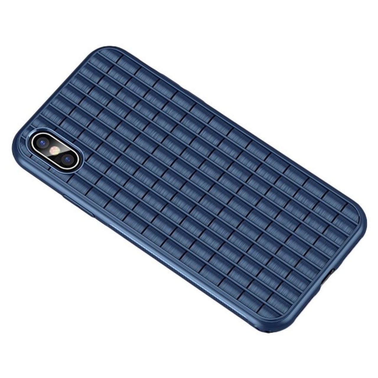 Θήκη iphone X/XS iPaky Waffle Flexible Cover TPU Σιλικόνης - 4599 - Μπλε - ΟΕΜ