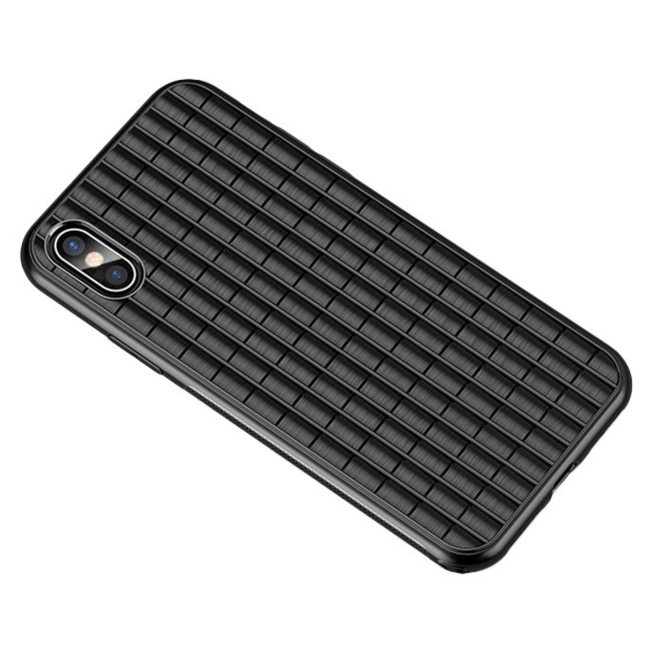 Θήκη iphone XS MAX iPaky Waffle Flexible Cover TPU Σιλικόνης - 4604 - Μαύρο - ΟΕΜ