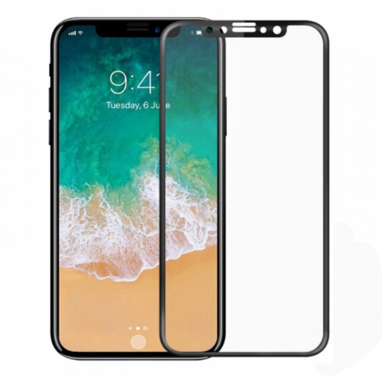 Tempered Glass (Τζάμι) - Προστασία Οθόνης για iphone XS Max / 11 Pro Max Nano Flexible, Full 5D - 4856 - Μαύρο - ΟΕΜ