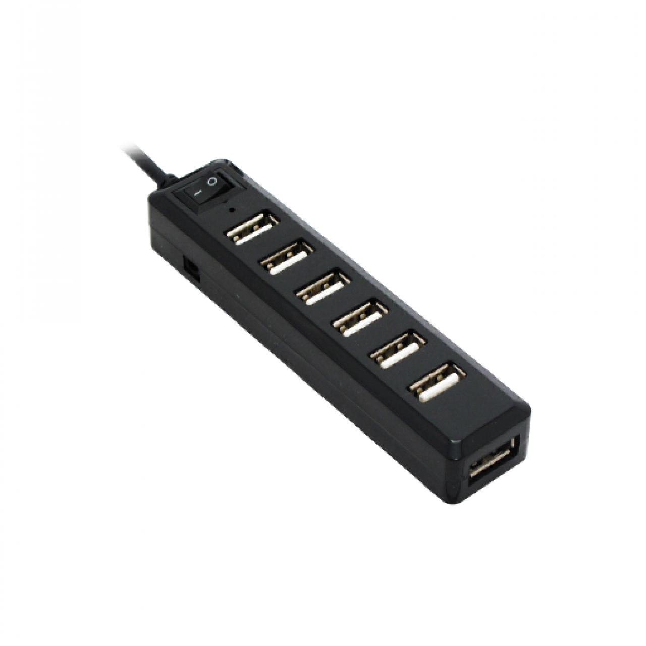 HUB USB 2.0 με 6 USB Θήρες με διακόπτη - 3969 - Μαύρο - ΟΕΜ