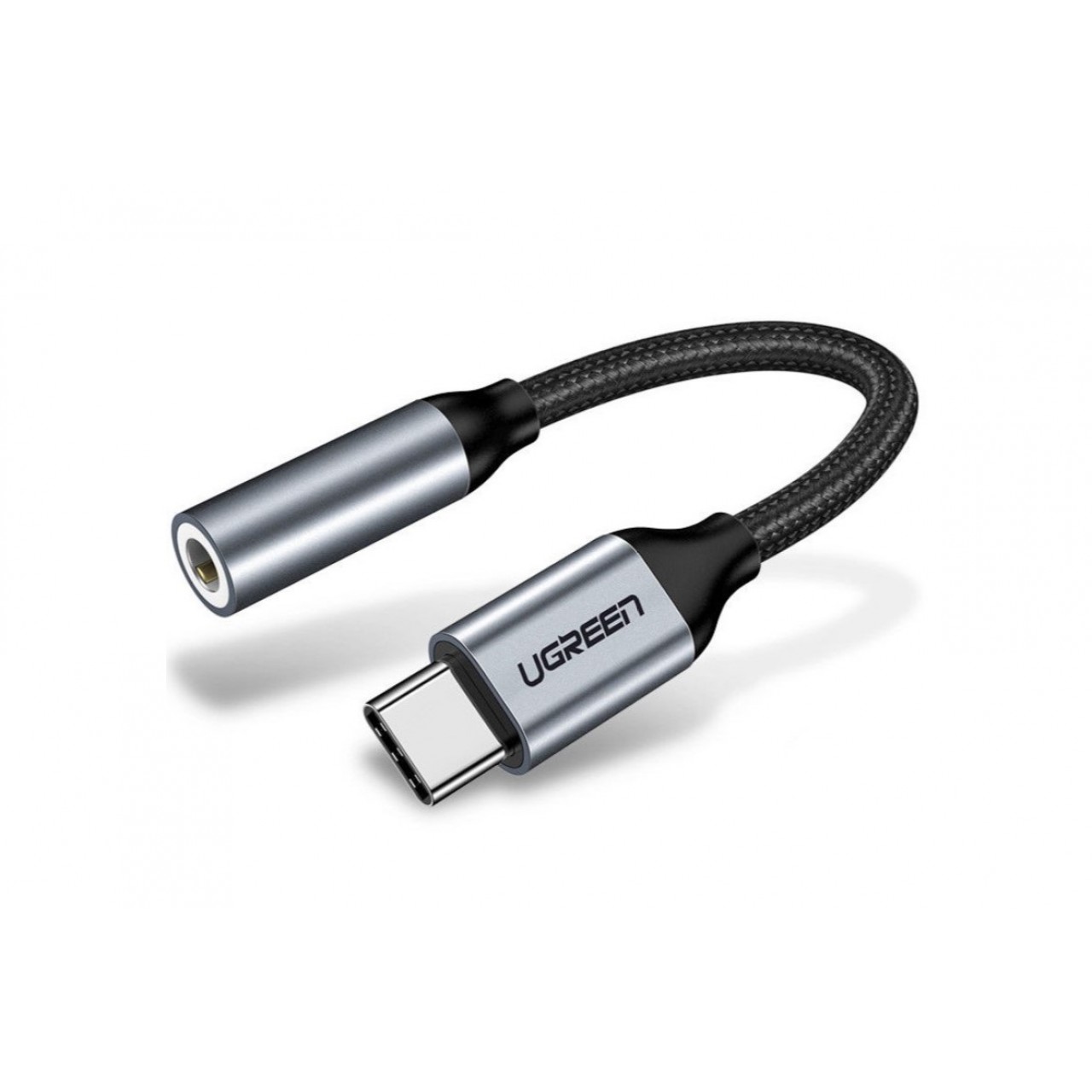Αντάπτορας Ugreen AV142 από USB Type-C Male σε 3.5mm jack Female Audio 10cm - Γκρι