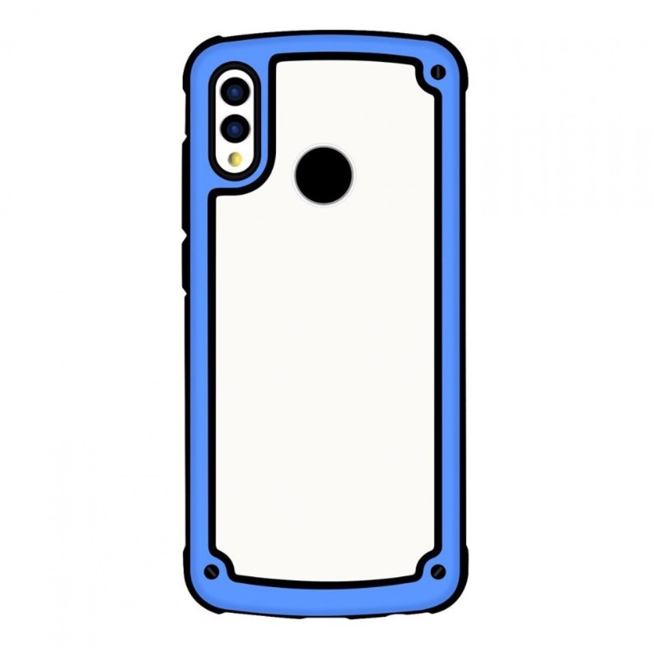 Θήκη Samsung Galaxy A40 Solid Frame PC Case with TPU Bumper - 4936 - Μπλε - ΟΕΜ