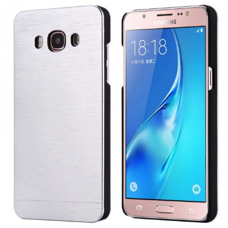 Θήκη Samsung Galaxy J7 2016 ( J710F) Αλουμινίου Motomo - Ασημί - OEM