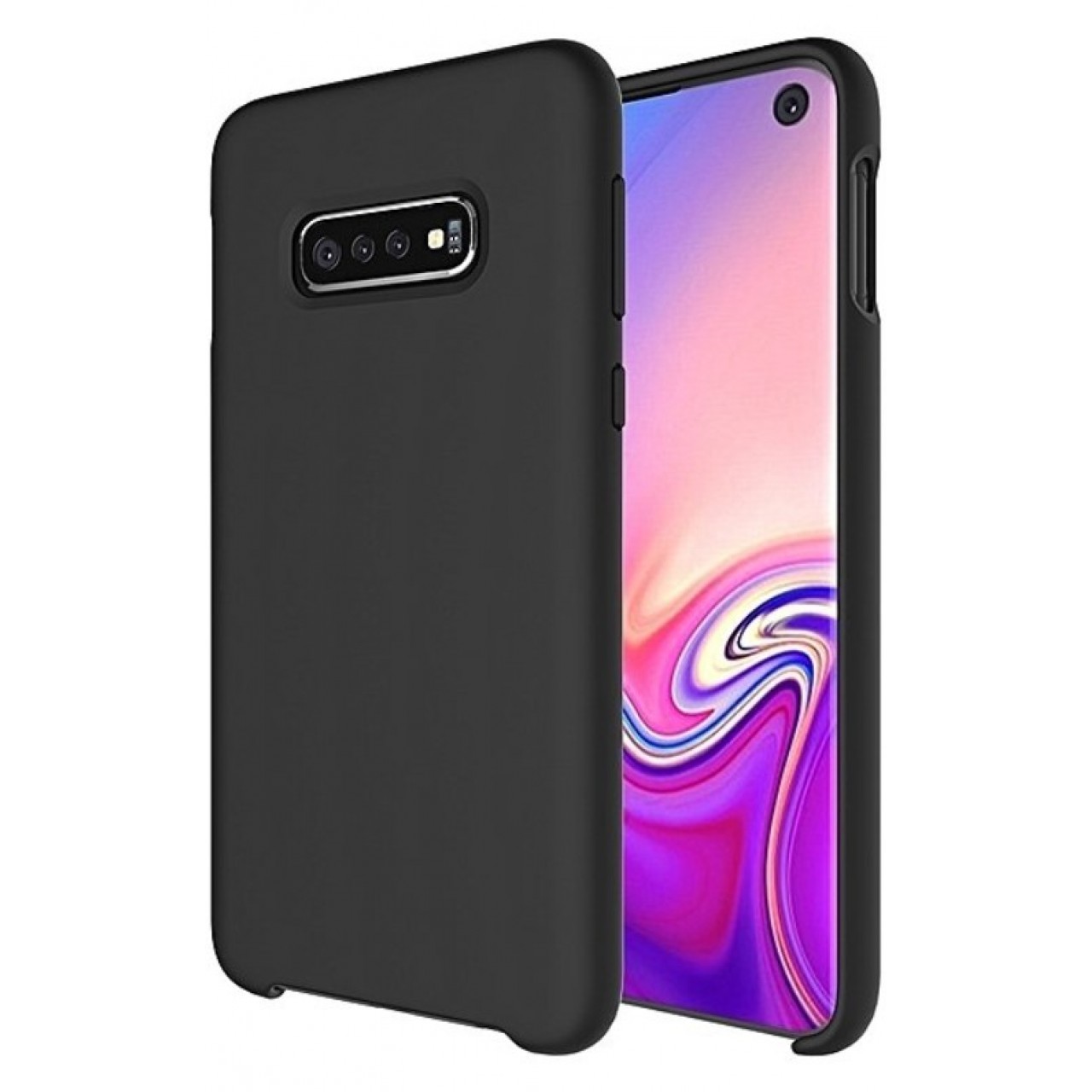 Θήκη Samsung Galaxy S10e G970 Silicone soft-touch cover - 4682 - Μαύρο - ΟΕΜ