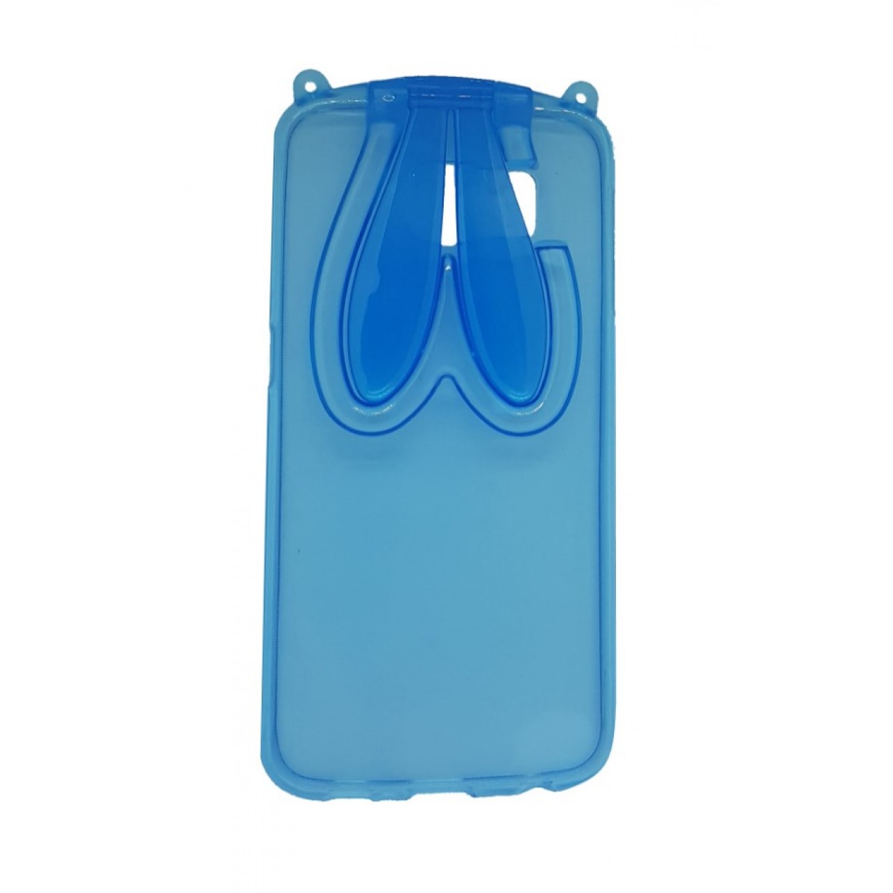 Θήκη Samsung Galaxy S6 Σιλικόνης TPU Rabbit Ears Stand 3D - 4053 - Γαλάζιο - OEM