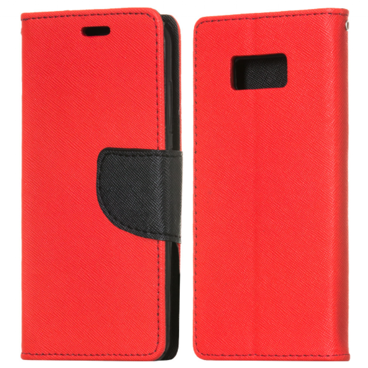 Θήκη Samsung Galaxy (G955) S8 Plus PU Leather Πορτοφόλι flip Fancy Diary - 3818 - Κόκκινο - OEM