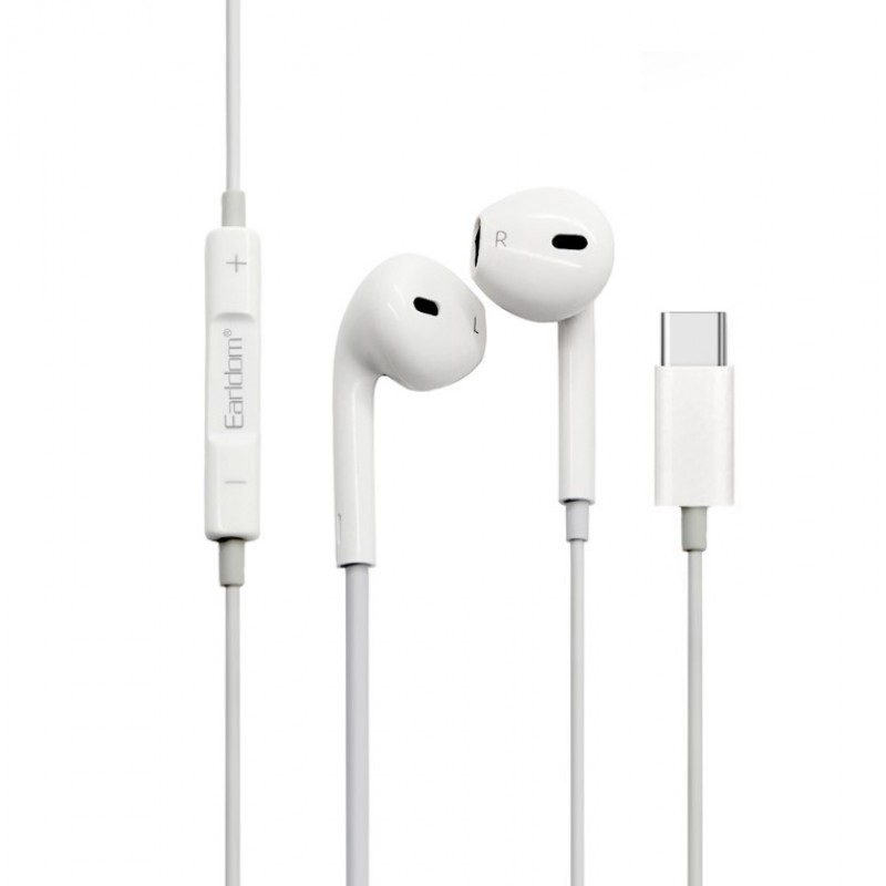 Handsfree Ακουστικά με μικρόφωνο Type-C ET-E19 - 4810 - Λευκό - Earldom