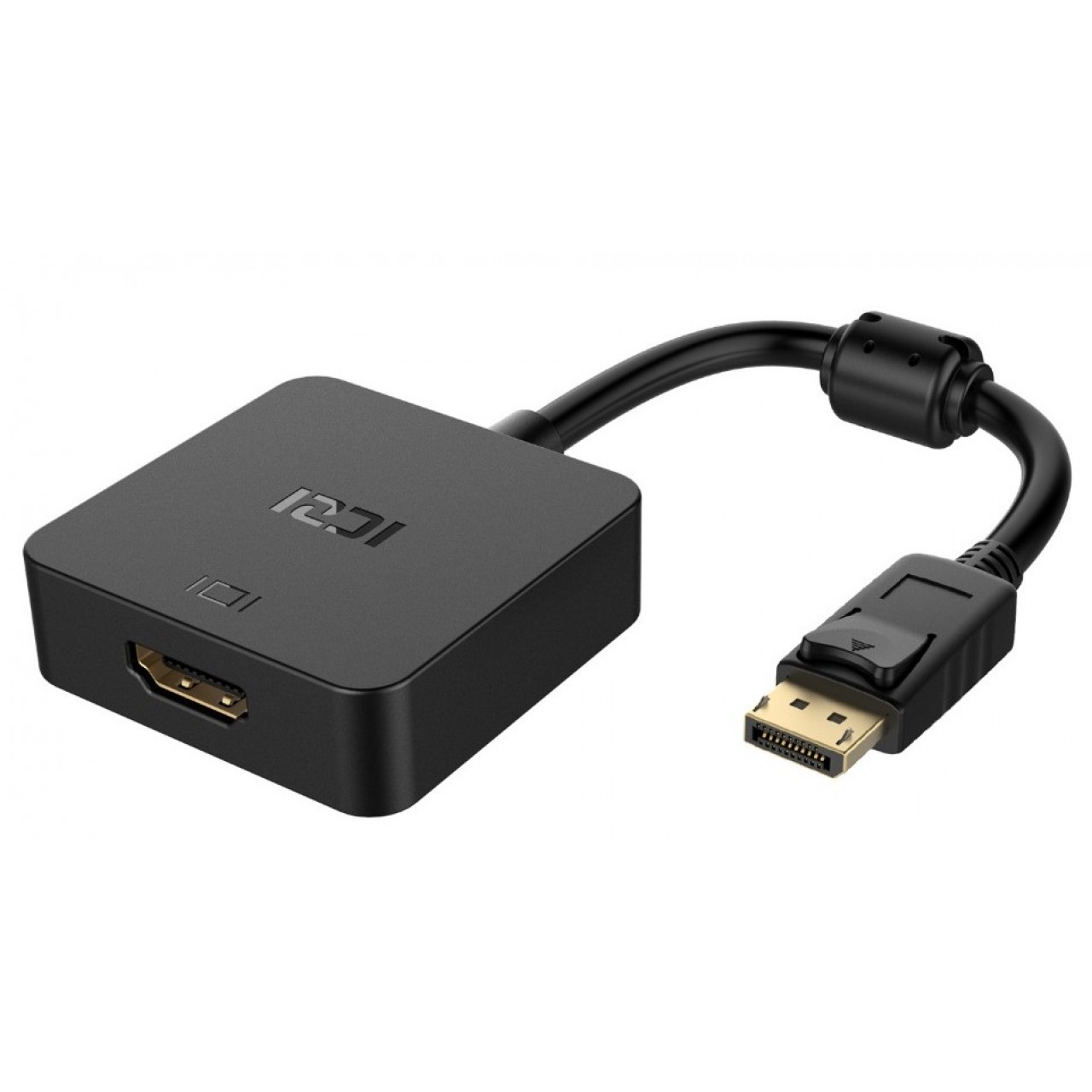 Αντάπτορας ICZI DisplayPort (DP) Male 1.2 to HDMI 2.0A Female 4K@60Hz 12cm - 4439 - Μαύρο