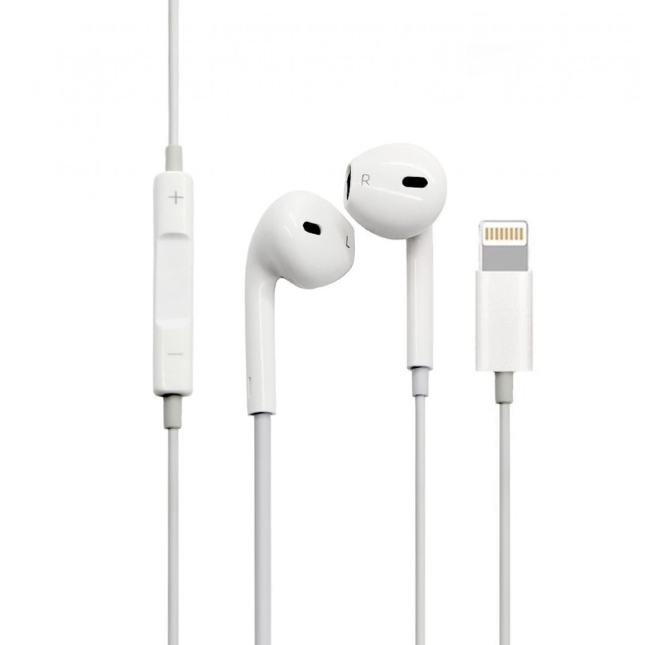 Ακουστικά iPhone 7/7 Plus - 8/8 Plus - X Lightning Χωρίς μικρόφωνο - 4921 - Λευκό - ΟΕΜ