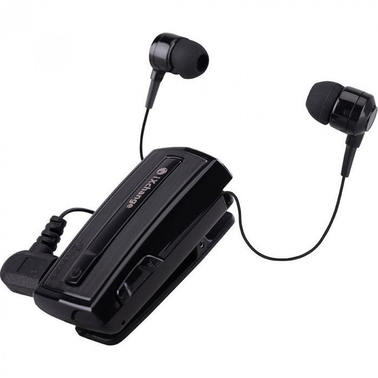 Retractable Bluetooth Headset with vibrator iXchange UA28FZV Black