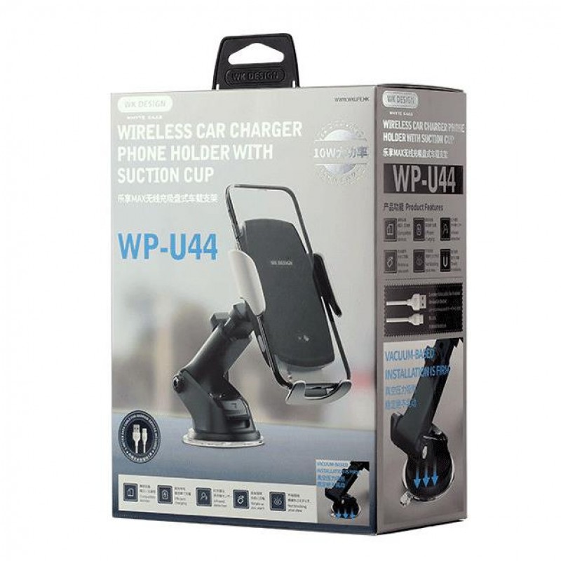Wireless Charging Holder for Smartphone WK WP-U44 Black