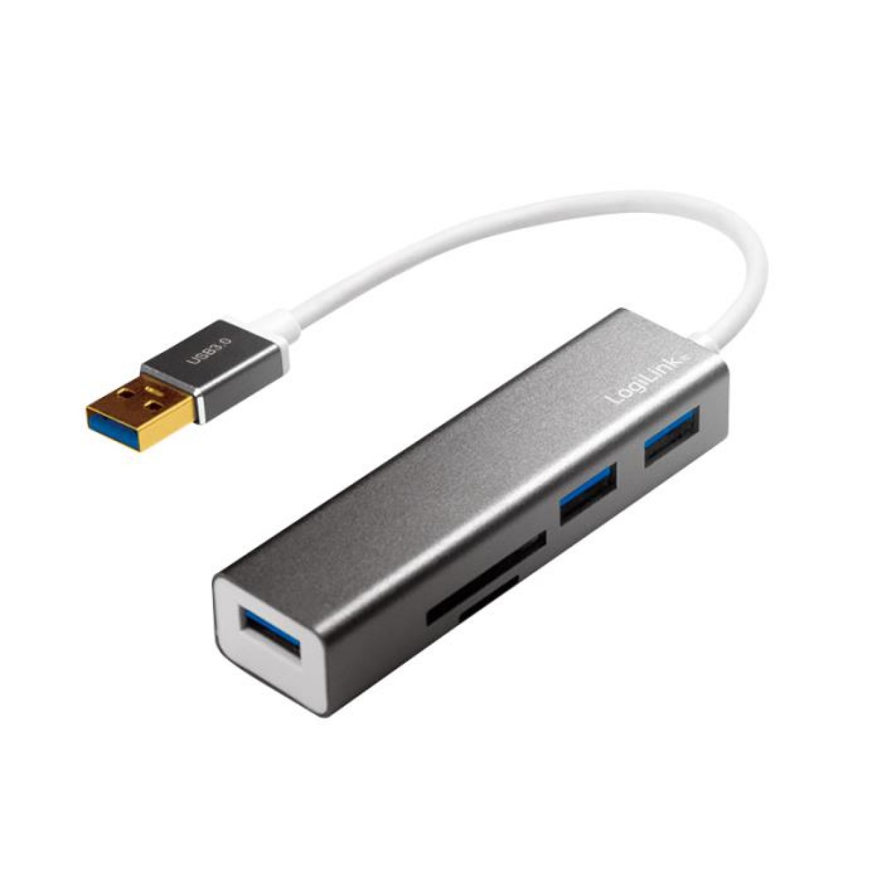 Hub USB 3.0 with Card Reader Logilink UA0306 - 4052792048575 Hub USB 3.0 with Card Reader Logilink UA0306