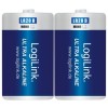 Battery 1.5V Alkaline Logilink LR20B2 2pcs - 4052792048209 Battery 1.5V Alkaline Logilink LR20B2 2pcs