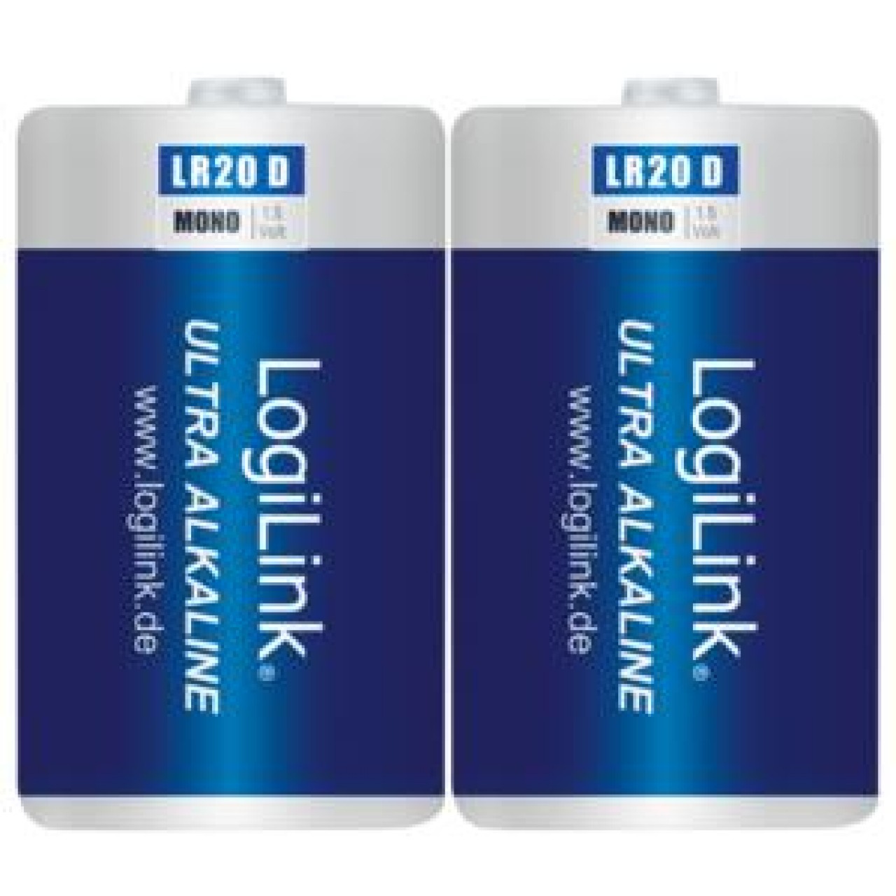 Battery 1.5V Alkaline Logilink LR20B2 2pcs - 4052792048209 Battery 1.5V Alkaline Logilink LR20B2 2pcs