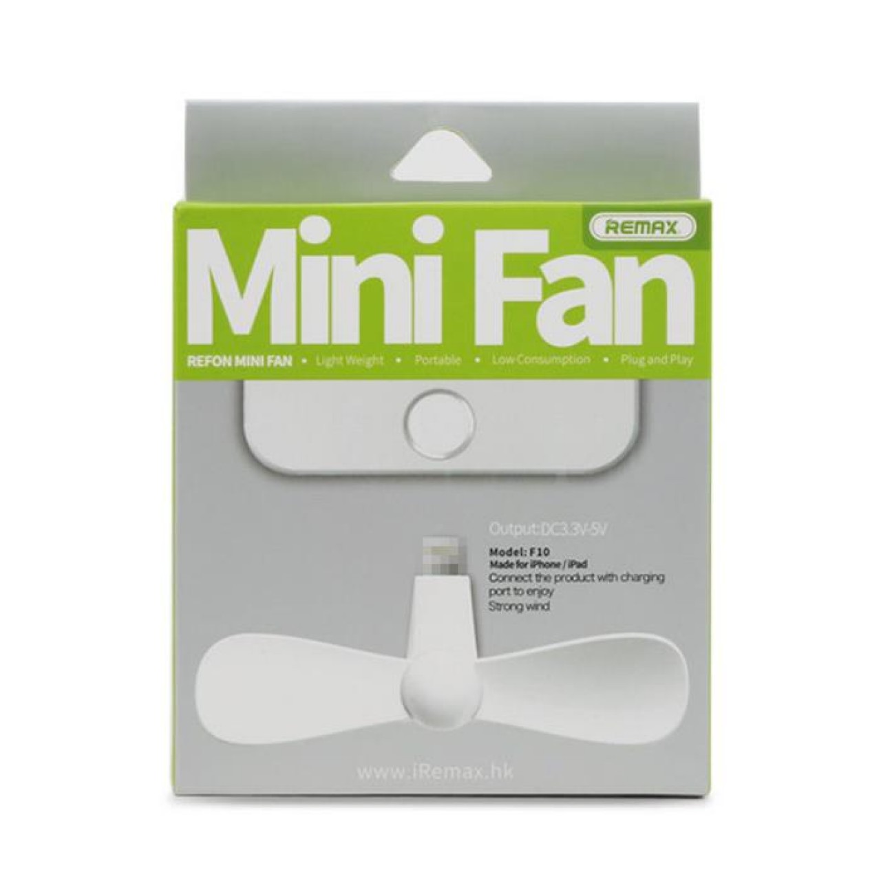 Remax Refon Mini Fan F10 for iPhone 5/6/7 blue