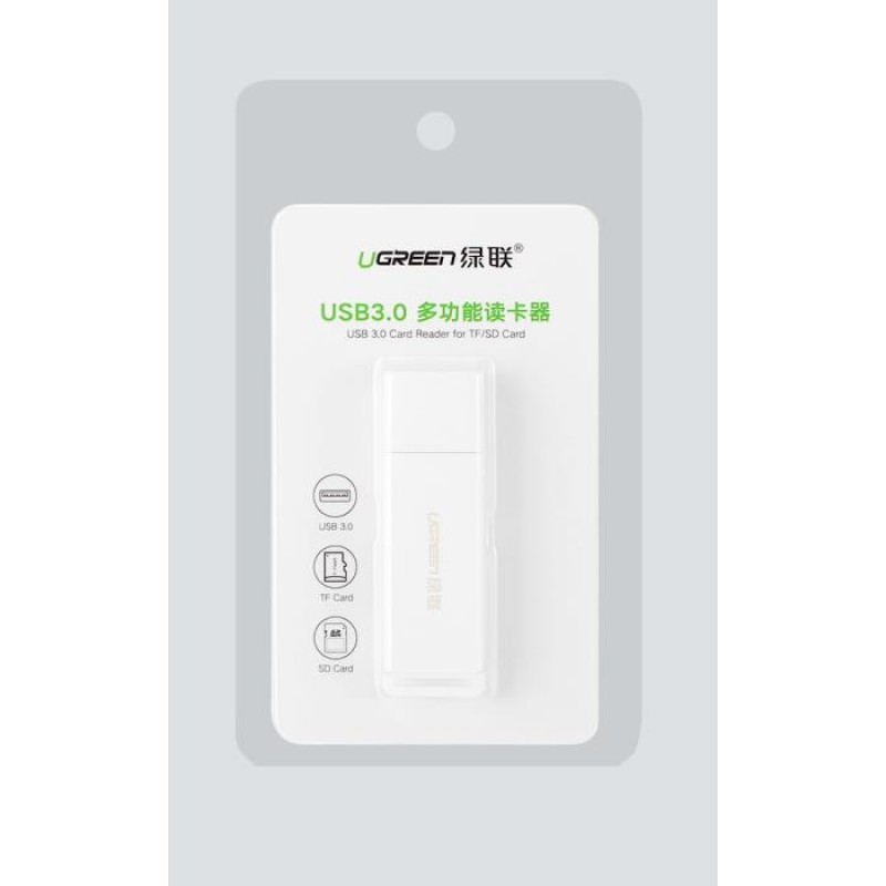 Card Reader UGREEN CM104 USB 3.0 White 40753