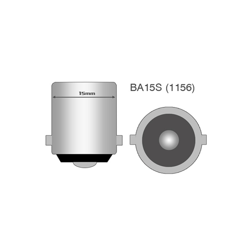 Λάμπα Ba15s (R10W /P21W) 5xSMD 5050 12V Λευκή 2τεμ