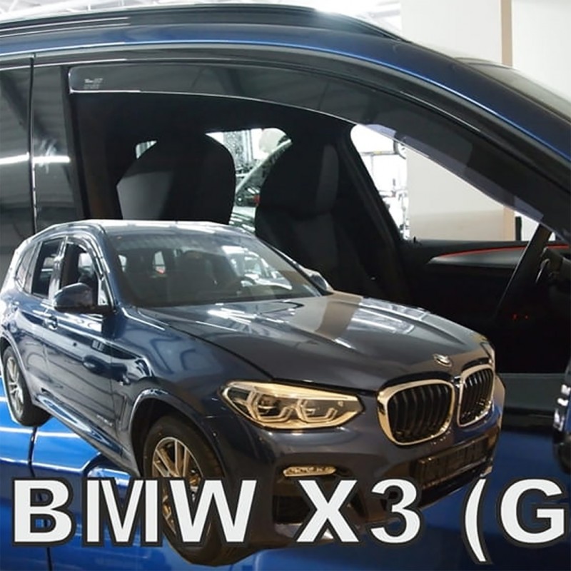 BMW X3 G01 5D 2017-2021 ΖΕΥΓΑΡΙ ΑΝΕΜΟΘΡΑΥΣΤΕΣ ΑΠΟ ΕΥΚΑΜΠΤΟ ΦΙΜΕ ΠΛΑΣΤΙΚΟ HEKO - 2 ΤΕΜ.
