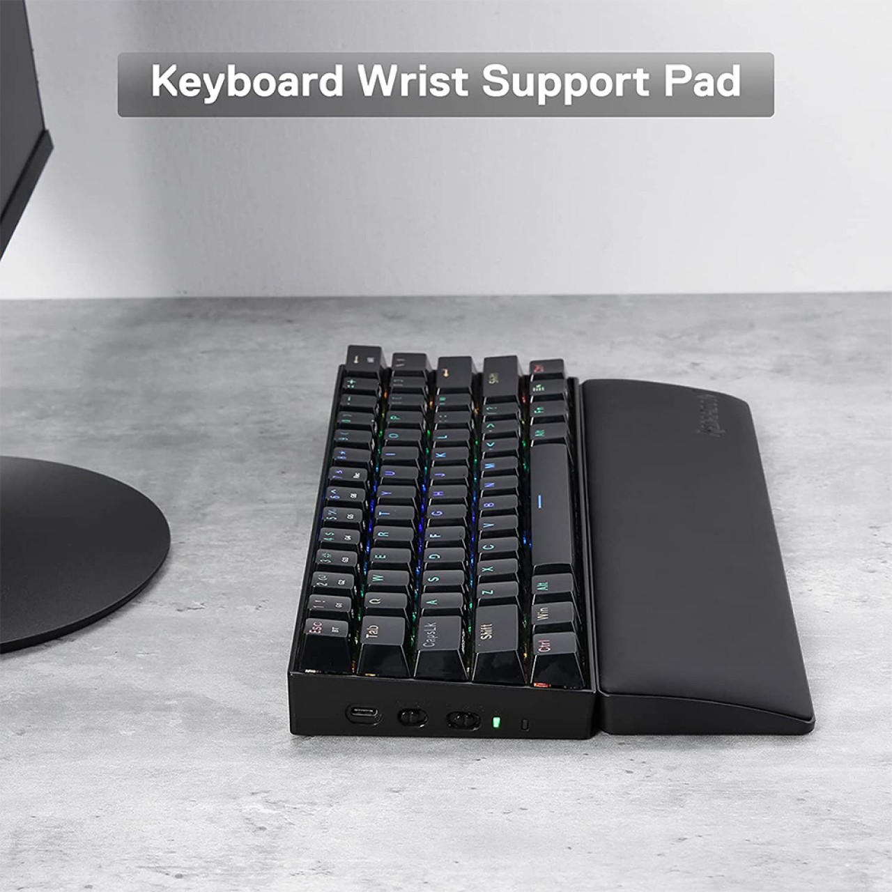 Gaming Αξεσουάρ - Redragon P036 Meteor M Keyboard Wrist Rest 80% Black