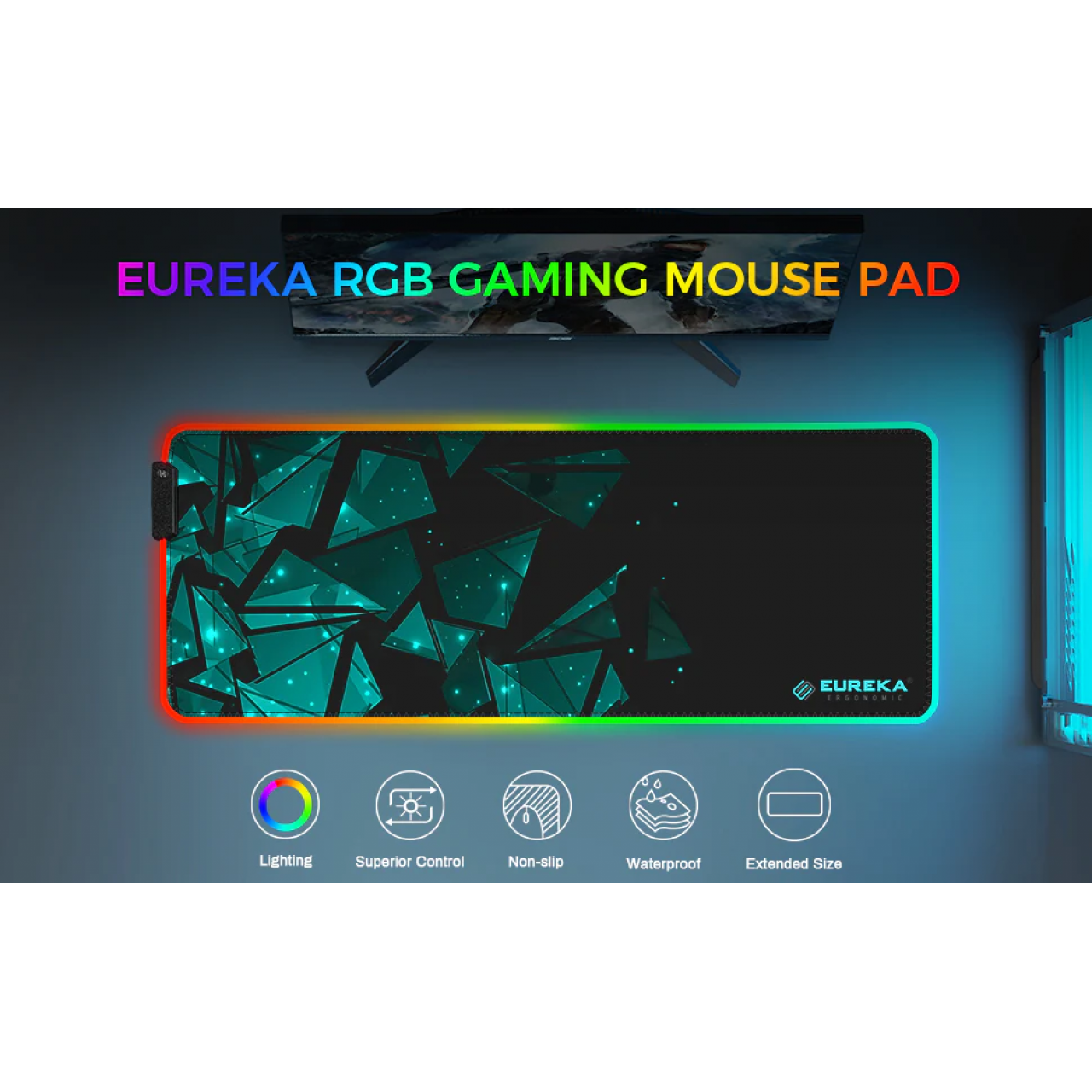 Gaming Mousepad - Eureka Ergonomic JC-01 RGB