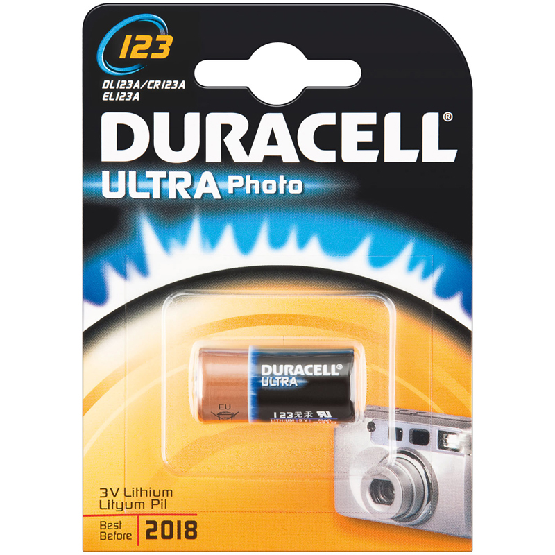 Duracell Ultra Φωτογραφικών Μηχανών CR123A (1τμχ)
