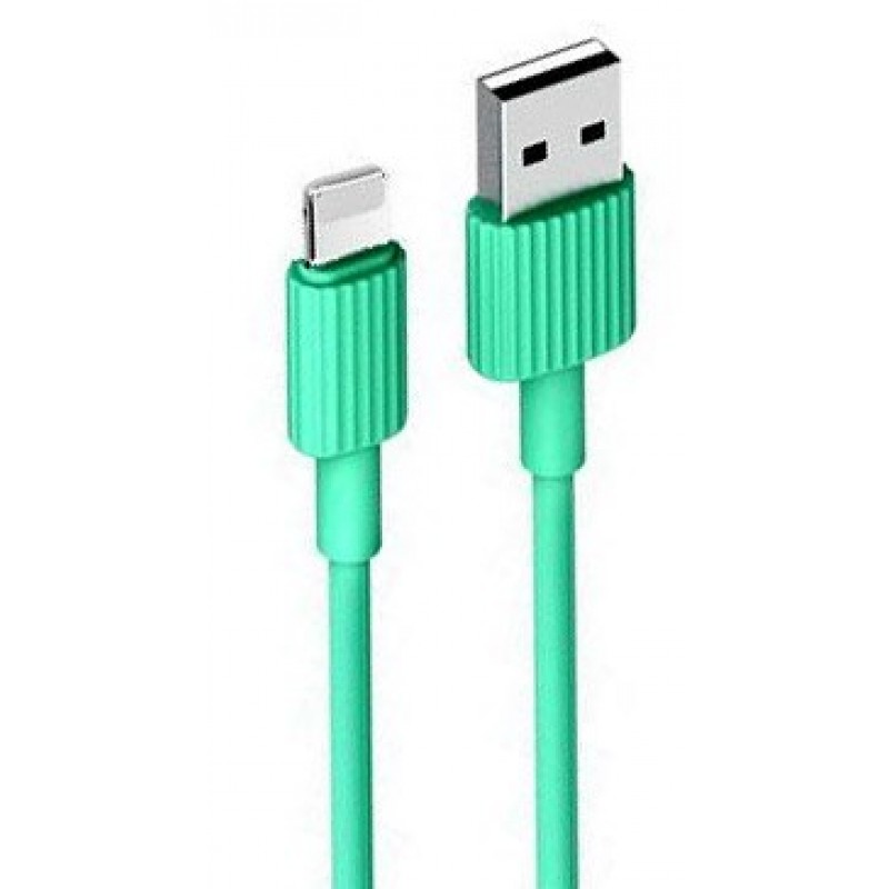 XO NB156 USB Καλώδιο Φόρτισης για Lightning Πράσινο
