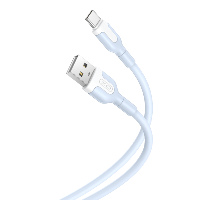 XO NB212 2.1A USB Καλώδιο for Type-C 1m Μπλέ
