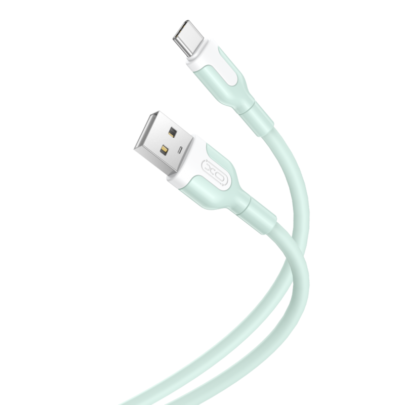 XO NB212 2.1A USB Καλώδιο for Type-C 1m Πράσινο