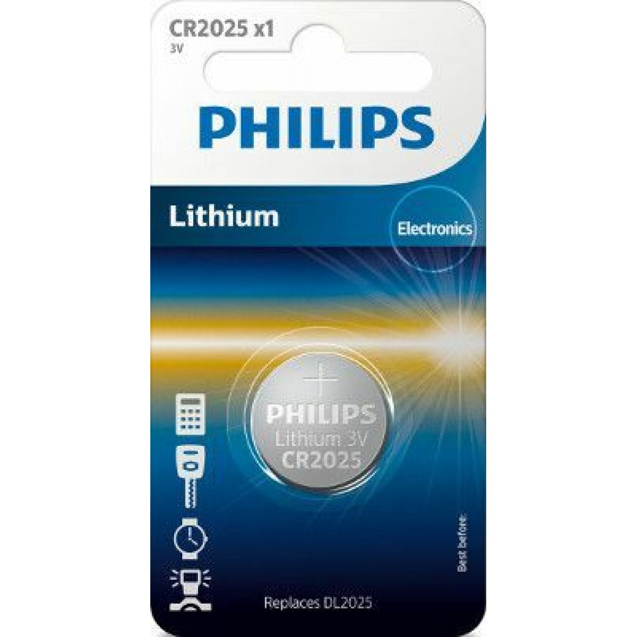 Philips Κουμπί Λιθίου CR2025 3V (1τμχ)