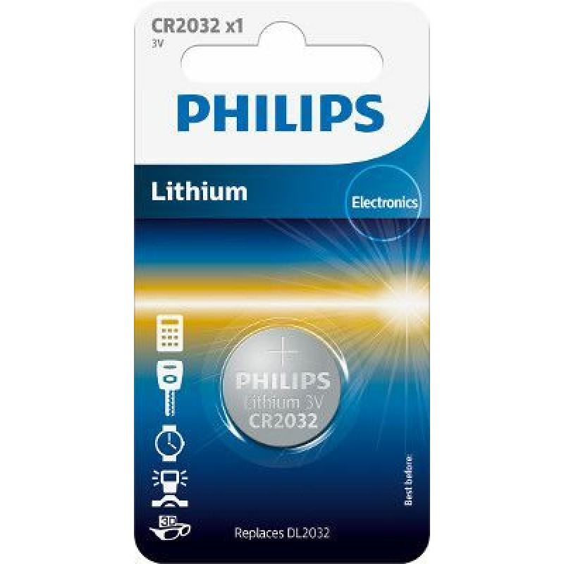 Philips Κουμπί Λιθίου CR2032 3V