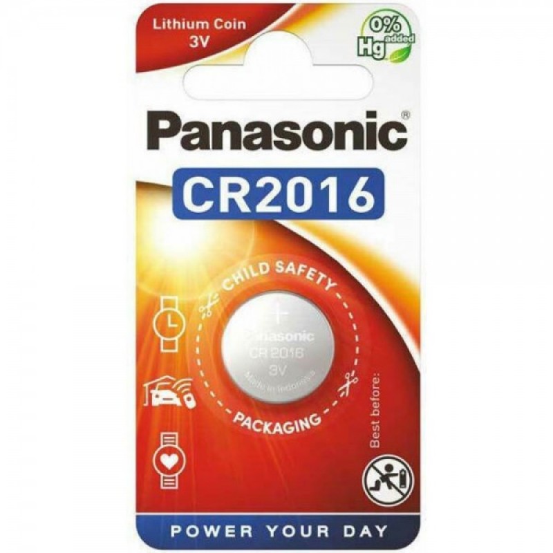 Panasonic Κουμπί Λιθίου CR2016 (1τμχ)