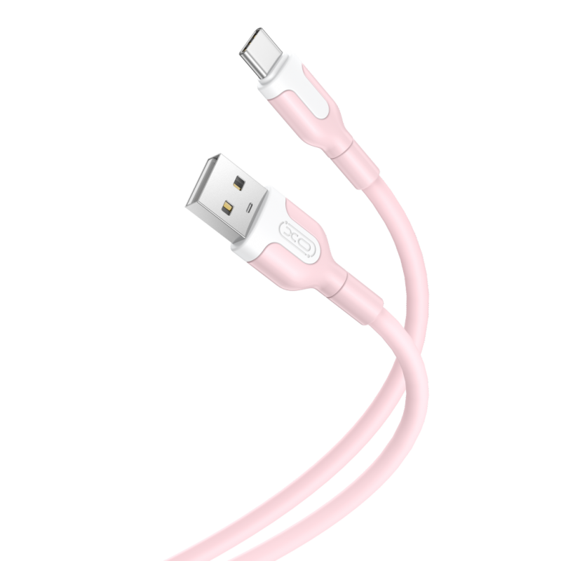 XO NB212 2.1A USB Cable For Type-C Pink