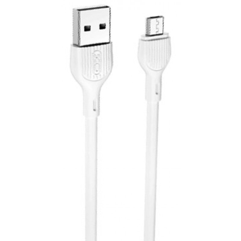 XO NB200 2.1A USB Καλώδιο Micro 1.0μ Άσπρο