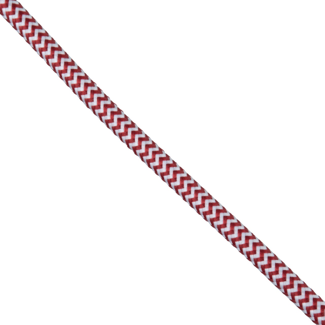 GloboStar® 77614 Στρογγυλό Υφασμάτινο Καλώδιο 1m 2 x 0.75mm² Dublo Άσπρο Κόκκινο