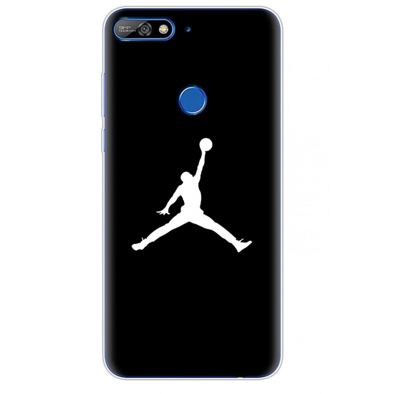 Θήκη Huawei Y7 2018 / Y7 Prime 2018 / Honor 7C Σιλικόνης TPU Michael Jordan - 4703 - Μαύρο - OEM