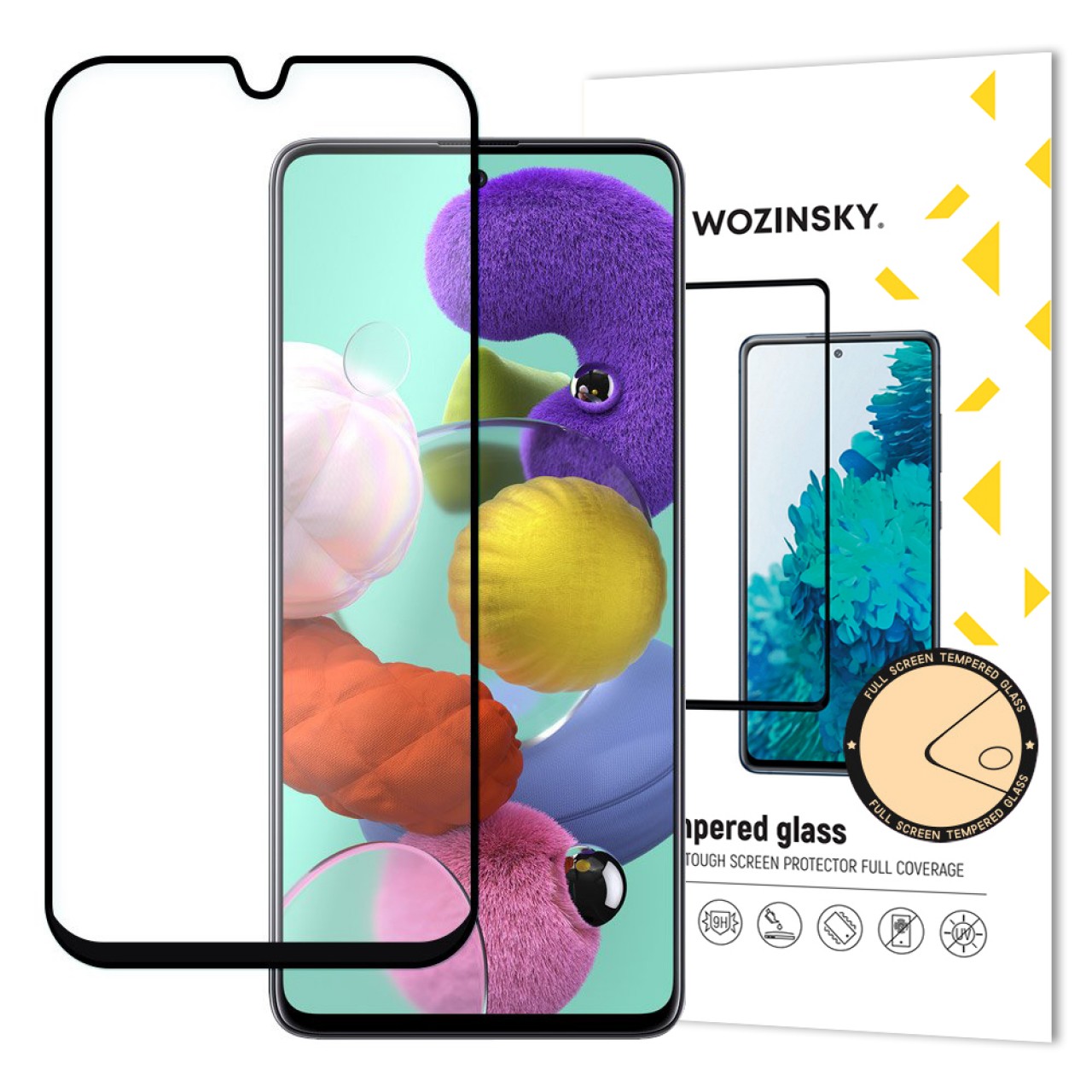 Tempered Glass (Τζάμι) - Προστασία Οθόνης 9D Samsung Galaxy A71 Full Glue Super Tough Screen Protector Full Coveraged with Frame Case Friendly - Μαύρο - 5934 - Wozinsky