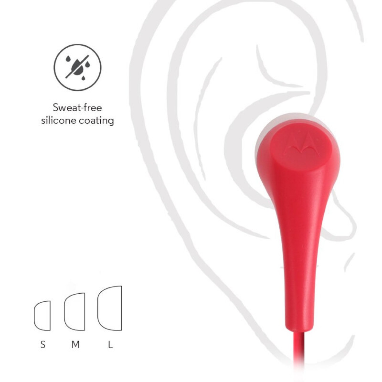 Motorola EARBUDS 2 Red In ear ακουστικά ψείρες Hands Free - 5969