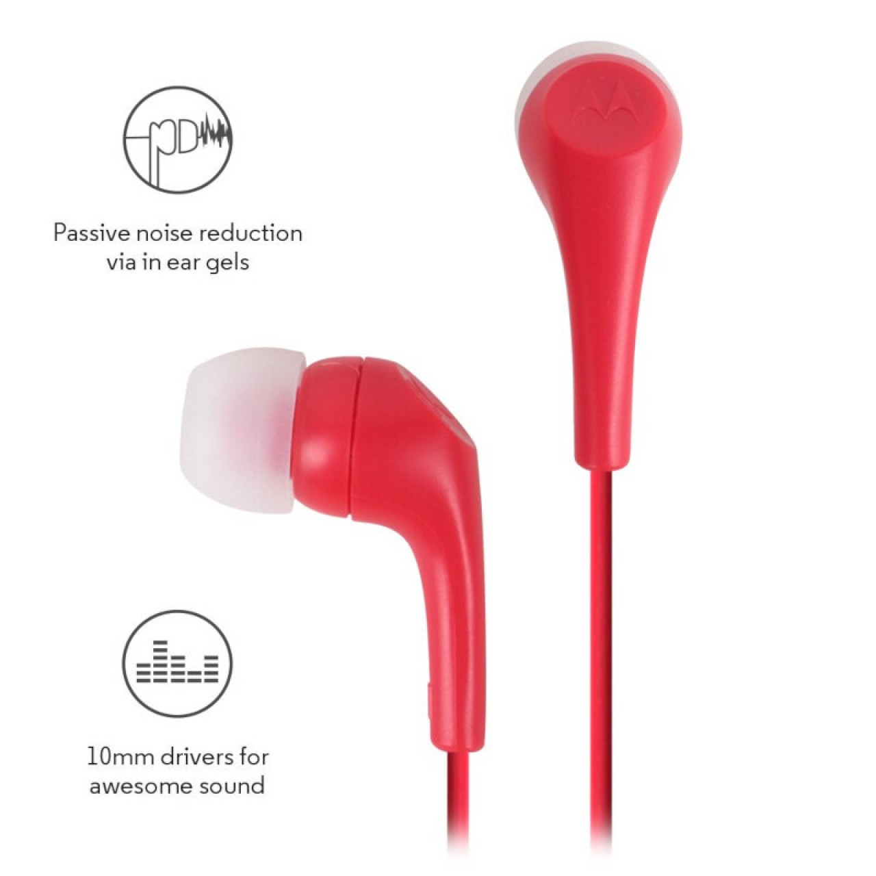 Motorola EARBUDS 2 Red In ear ακουστικά ψείρες Hands Free - 5969