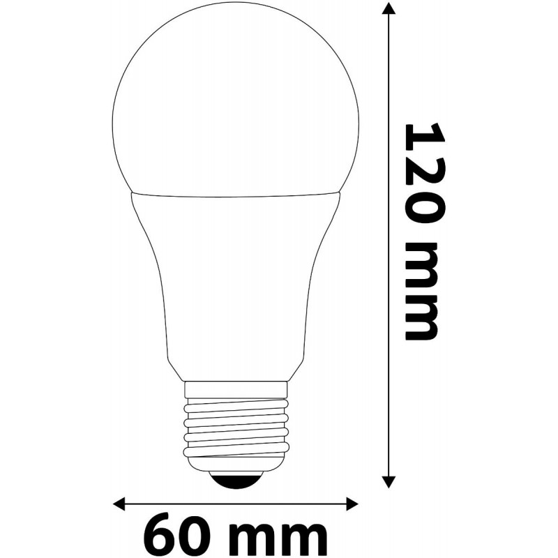 Avide LED Κοινή A60 4.9W E27 Θερμό 3000K Super Υψηλής Φωτεινότητας - 6747