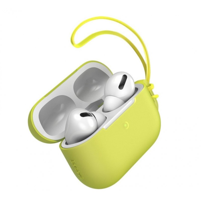 Θήκη για AirPods Pro Σιλικόνης Gel Protector - 7382 - Κίτρινο - Baseus