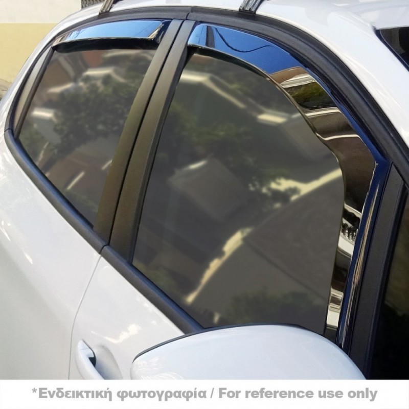 ΑΝΕΜΟΘΡΑΥΣΤΕΣ ΓΙΑ FORD MONDEO 5D COMBI 12/2001-2007 ΣΕΤ ΑΥΤΟΚΙΝΗΤΟΥ ΑΠΟ ΕΥΚΑΜΠΤΟ ΦΙΜΕ ΠΛΑΣΤΙΚΟ HEKO - 4 ΤΕΜ. - 7387