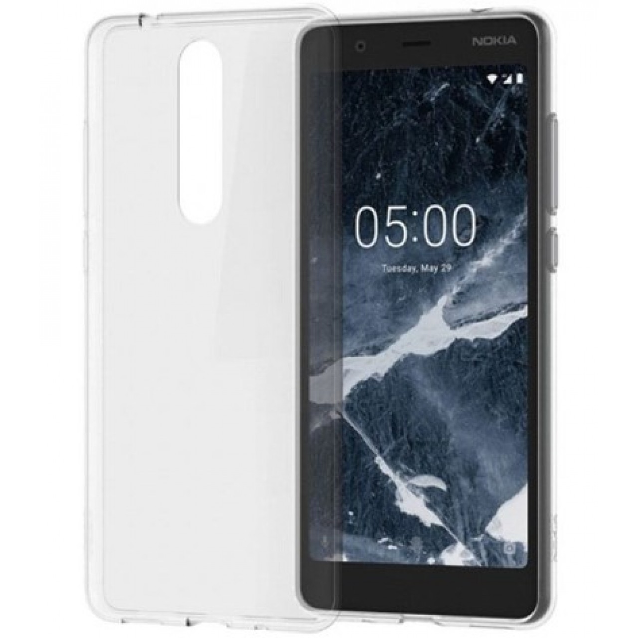 Θήκη Nokia 5.1 Σιλικόνης TPU - 4649 -  Διάφανο - OEM